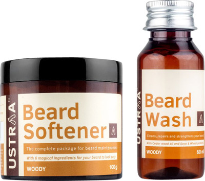 

Ustrra Mooch and Beard Wash and Beard softner(Set of 2)