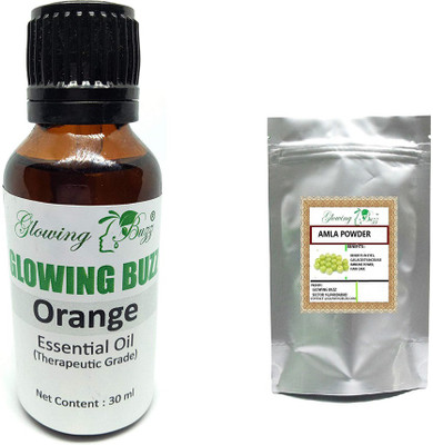 

Glowing Buzz Combo of orange essential oil 30ml and amla powder 100 grams(Set of 2)