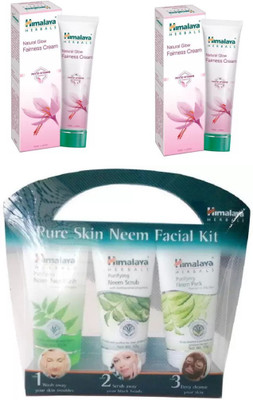 

Himalaya NEEM FACAIL KIT, NATURAL GLOWFAIRNESS CREAM(Set of 3)