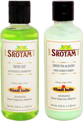 

Srotam Neem Sat Shampoo And Green Tea Aloevera Conditioner (Set Of 1 Bottle Each)(Set of 2)