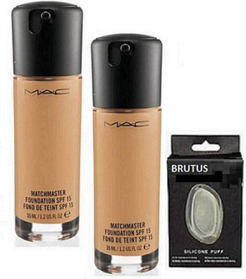 

brutus Silicon Puff & Mac Matchmaster Foundation(Set of 3)