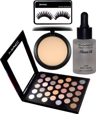 

jenney Eyelashes&Mac Eyeshadow Palette&Mac Compact&Mac Primer Oil(Set of 4)