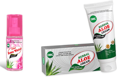 

IMC Aloe Rose Water & Herbal Aloe Cream(Set of 2)