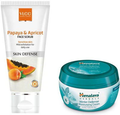

Himalaya Winter Defense Moisturizing Cream, Papaya & Apricot Scrub(Set of 2)