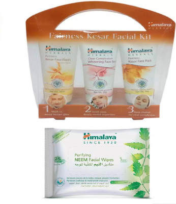 

Himalaya KESAR FACIAL KIT, NEEM FACAIL WIPES(Set of 2)