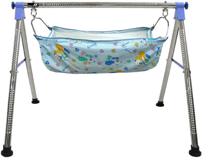 

MULTIPRO Indian Style Born Baby Sleep Swing Cradle, Blue(Blue)