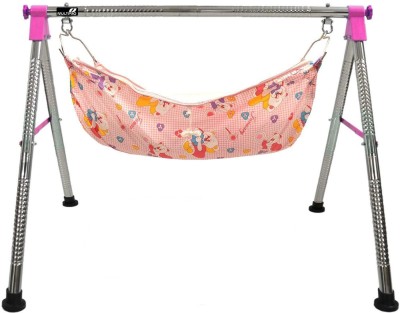 

MULTIPRO Indian Style Ghodiyu Born Baby Sleep Swing Cradle, Pink(Pink)