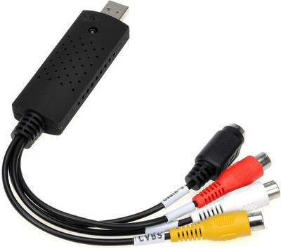 

Tobo USB 2.0 Video Audio Capture Card Adapter VHS VCR TV to DVD Converter RCA Audio Video Cable(Compatible with Video Camera, DVD, Computer, TV, HDTV, PS3, Black)