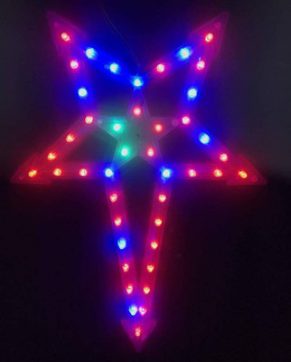 

christmas decoration Multi Colour led light Hanging Star - 1 g