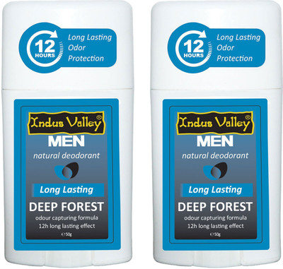 

Indus Valley Natural Paraben Free Deep Forest Deostick Roll-on - Twin Pack Deodorant Stick - For Men & Women(100 g, Pack of 2)