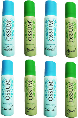 

OSSUM CHERISH + APPEAL DEODOREANT 25ML Deodorant Spray - For Women(25 ml, Pack of 8)