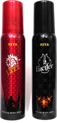 

Riya JAZZ AND LUCIFER Perfume Body Spray - For Men & Women(240 ml, Pack of 2)