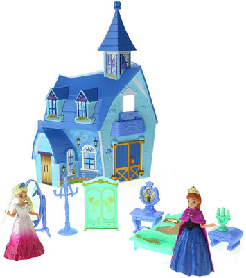 

Bestie Toys My Dream My Beauty Battery Operated Toy Castle Dollhouse w/ Light up Effects, Two Doll Princess Figures, Furniture, & Accessories(Multicolor)