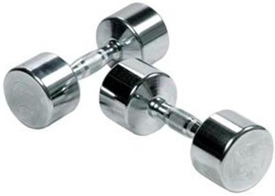 

SHIVAM SPORTS BEST PERFORMANCE 4 KG STEEL CHROME DUMBBELL IN BOX 2 PC Fixed Weight Dumbbell(8 kg)