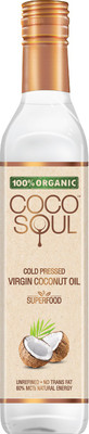 

Coco Soul Cold Pressed Organic Virgin Coconut Oil Plastic Bottle(250.0 ml)