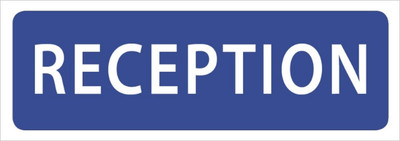 Color World Express Reception Emergency Sign