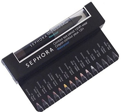 

Sephora Contour Eye Pencil 12Hr Wear Waterproof Travel Size 0.48G 01 Black Lace 10 ml(Black)