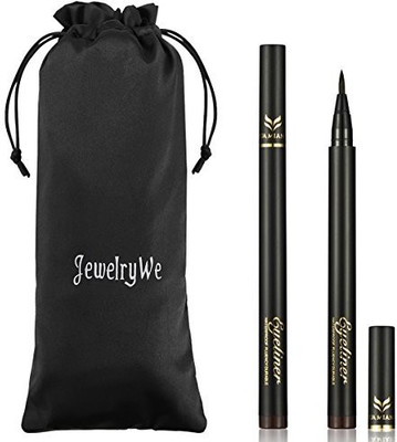 

Jewelrywe Waterproof Precision Liquid Felt Tip Eyeliner Pen Black 10 ml(Black)