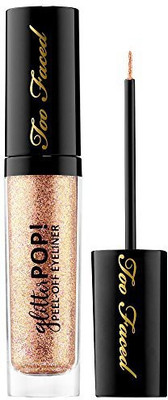 Too Faced Glitter Pop Peel Off Eyeliner Yes Way Rose Rose Gold Glitter 10 ml(Gold)