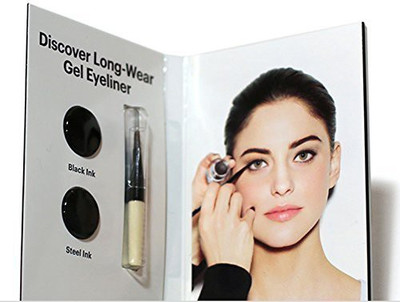 

Bobbi Brown Long Wear Gel Eyeliner Black Ink & Steel Ink .035 Oz Sample 10 ml(Black)