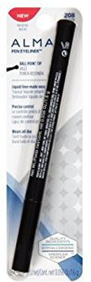 

Almay Pen Eyeliner Eye Liner Ball Point Tip 208 Black Pack Of 2 10 ml(Black)
