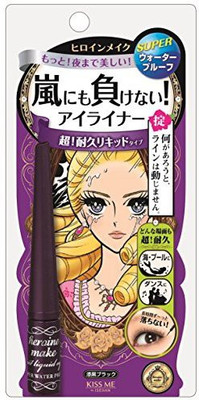 

Kiss Me Heroine Make Sp Impact Liquid Eyeliner Super Waterproof 01 Black 2.5G By 10 ml(Black)