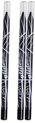 

L.A. Girl 3 Pack L.A. Girl Glide Gel Eye Liner Long Lasting Black Magic 10 ml(Black)
