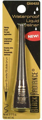 

Black Radiance Waterproof Liquid Eyeliner Brown Suede 0.17 Fluid Ounce 10 ml(Black)