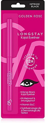 

Golden Rose Waterproof Kajal Eyeliner Intense Black 10 ml(Black)