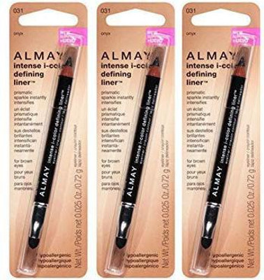 

Almay Intense I Color Defining Liner For Brown Eyes Onyx 0.025 Ounce Pack Of 3 10 ml(Black)