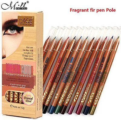 

Menow Menow 12 Color Eyeliner Woods Lasting Dazzling Color Makeup Pen Eye Liner 12 Color Woods Makeup Eyeliner 10 ml(Multicolor)