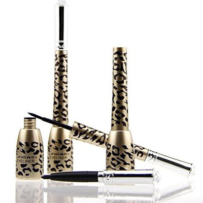 

Nuolux Tinksky Fashion 2 In 1 Leopard Print Shell Waterproof Liquid Eyeliner Eyeliner Pencil Pen Eye Makeup Cosmetic Combo Black 10 ml(Black)