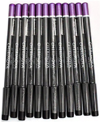 

Cherimoya Makeup Eye & Lip Liner Pencil Purple Rain 12 Pieces 10 ml(Purple)