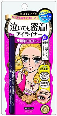 

Kiss Me Heroine Make Smooth Waterproof Liquid Eyeliner Black 1 Ounce 10 ml(Black)