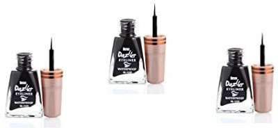 

Eyetex Dazller Eyeliner Black Water Proof Pack Of 3 10 ml(Black)