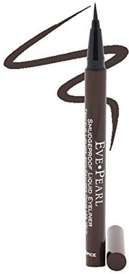 

Eve Pearl Liquid Smudgeproof Eyeliner Brush Tip Eyes And Brows Makeup Rich Color All Day Lasting Liner Brown Spice 10 ml(Black)