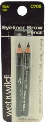 

Voronajj Wet N Wild Twin Eyeliner Pencils C705 Black 10 ml(Black)