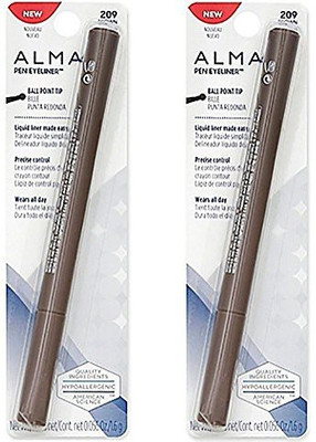 

Almay Pen Eyeliner Eye Liner Ball Point Tip 209 Brown Pack Of 2 10 ml(Black)