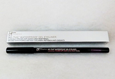

It Cosmetics No Tug Waterproof Gel Eyeliner .017 Oz. 50G. Plum 10 ml(Black)