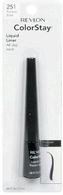 

Revlon Colorstay Liquid Liner Blackest Black 251 0.08 Ounce 2.5 Ml Pack Of 2 2.5 ml(Black)