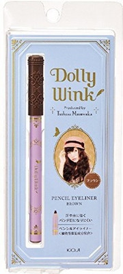 

Dolly Wink Koji Waterproof Pencil Eyeliner Dark Brown 10 ml(Pink)
