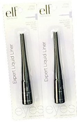 

Elf Cosmetics E.L.F Expert Liquid Eye Liner Jet Black Pack Of 2 2 Total Liners 10 ml(Black)