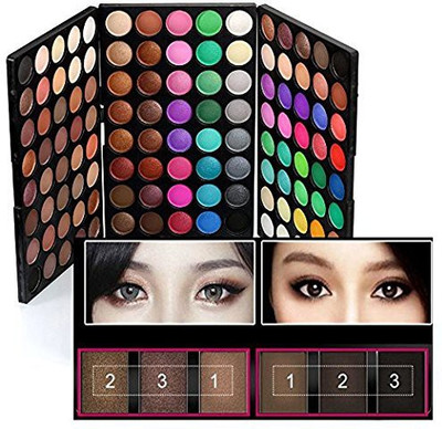 

Bestland 120 Colors Makeup Eyeshadow Palette Natural Nude Matte Shimmer Glitter Pigment Eye Shadow 10 g(Multicolor)