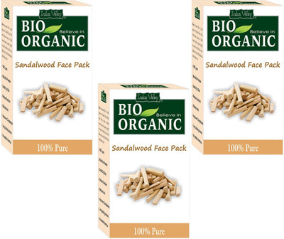

Indus Valley BIO Organic Sandalwood Face Pack Powder - Triple Pack(300 g)