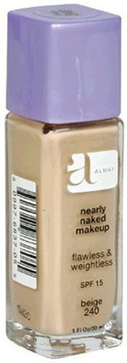 

Almay Nearly Naked Makeup With Spf 15 Beige 240 1Ounce Bottle Foundation(Brown)