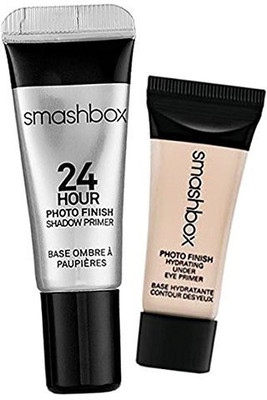 

Smashbox Photo Finish Hydrating Under Eye & 24 Hour Shadow Primer Travel Size Duo Foundation(Brown)
