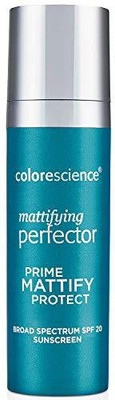 

Colorescience Mattifying Perfector Face Primer, Water Resistant Mineral Sunscreen, Broad Spectrum 20 Spf Uv Skin Protection, 1 Fl Oz Foundation(Brown)