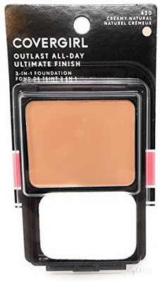 

Cover Girl Ultimate Finish Liquid Powder Make Up Creamy Natural N 420 0.4Ounce Compact Pack Of 2 Foundation(Brown)