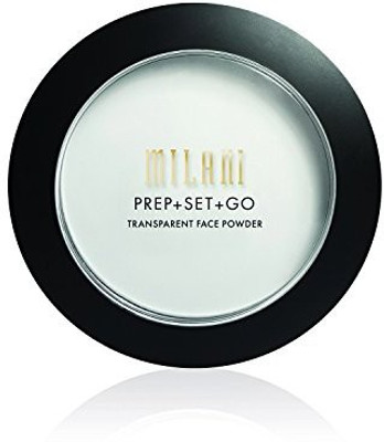 

Milani Prep + Set + Go Transparent Setting Face Powder, Transparent, 0.24 Ounce Foundation(Brown)