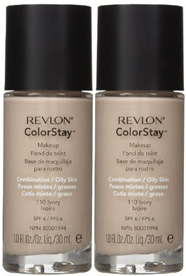

Revlon Colorstay Ivory Makeup For Combination Oily Skin 2 Per Case. Foundation(Brown)
